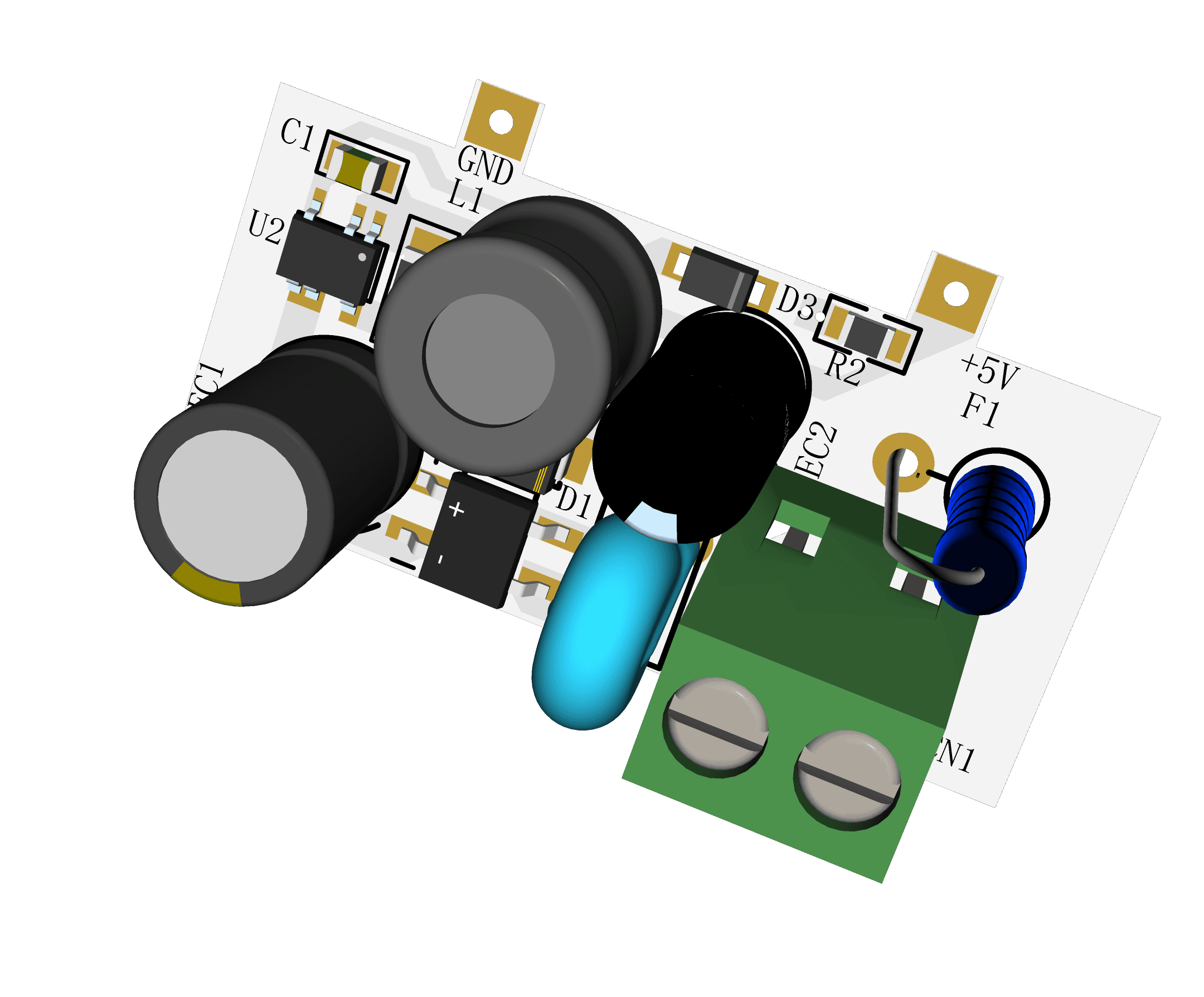 3D_DG-YJMB-A-V1电源板 - Thumbnail 2